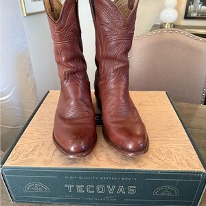 Tecovas Brown Leather Western Boots